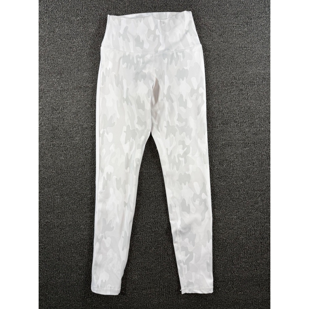BuffBunny White Eclipse High Rise Full Length Leggings‎ Snow Camo Size S